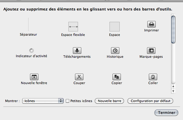 Firefox 4 : personnaliser les barres d'outils du navigateur