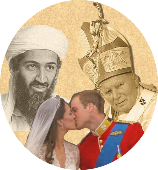 Jean-Paul II William & Kate Oussama Ben Laden