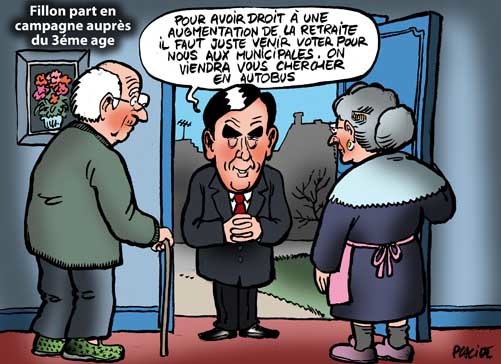 Fillon drague le vieux