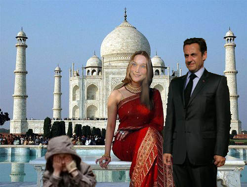 Nicolas Sarkozy et Carla Bruni, mariage et Taj Mahal