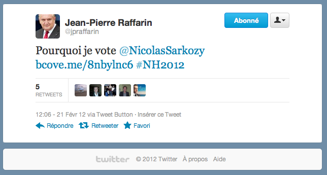 Jean-Pierre Raffarin vote François Hollande